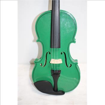 Green Violin With Case