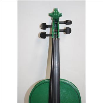 Green Violin With Case