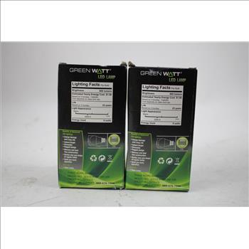 Green Watts LED Light Bulb, 15 Watts 16 Pieces