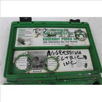 Greenlee 7238sb Slug Buster Knockout Punch Set W/wrench Driver For 1/2