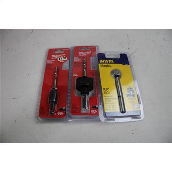 Greenlee Hole Cutters, Milwaukee Hole Saw Arbors, And More, 6 Pieces