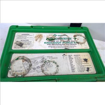Greenlee SlugBuster Knockout Punch Set With Wrench Driver For 1/2