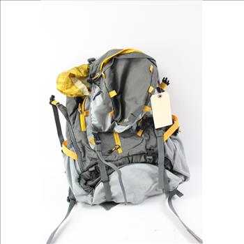 Grey And Yellow Hiking Backpack