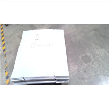 Grey Corrugated Plastic Boxes, 25 Pieces