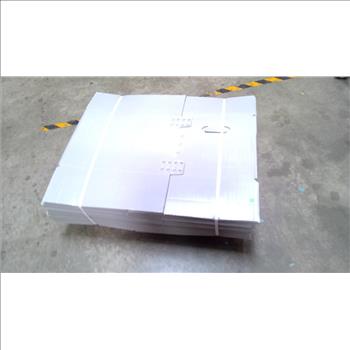 Grey Corrugated Plastic Boxes, 25 Pieces
