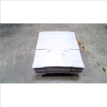Grey Corrugated Plastic Boxes, 25 Pieces