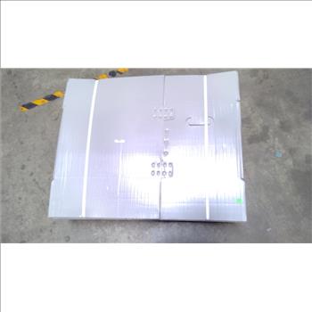 Grey Corrugated Plastic Boxes, 25 Pieces