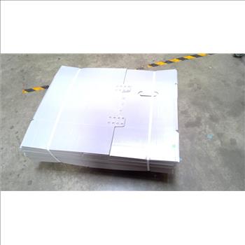 Grey Corrugated Plastic Boxes, 25 Pieces