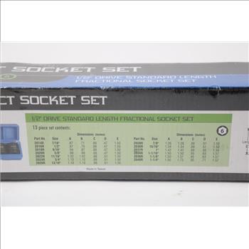 Grey Pneumatic Impact Socket Set