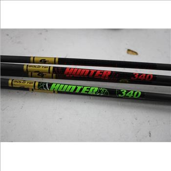 Grizzly Skateboard, Gold Tip Hunter 340 Arrows, Defendtek Tactical LED Laser, 10x42 Scope 4 Pieces