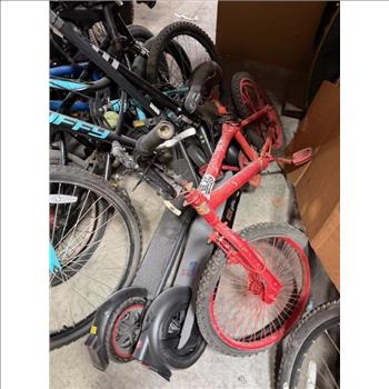 Group Of 10 Used Bikes With E-Scooters