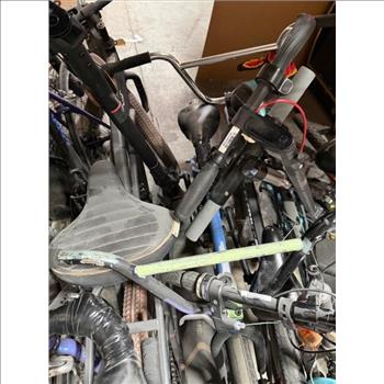 Group Of 10 Used Bikes With E-Scooters