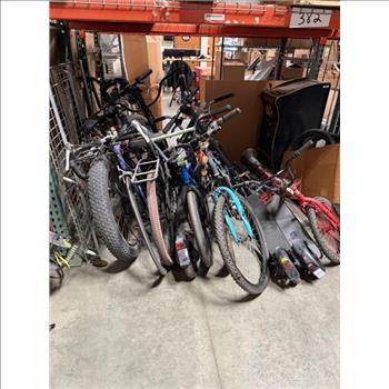 Group Of 10 Used Bikes With E-Scooters