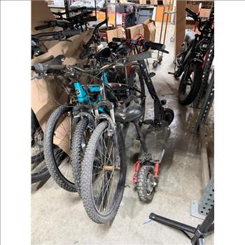 Group Of 3 Used Bikes And 1 Scooter