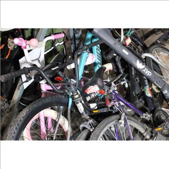 Group Of 4 Used Bikes And 3 Scooters