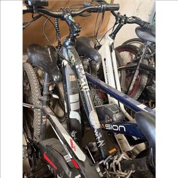 Group Of 9 Used E-Bikes SOLD FOR PARTS