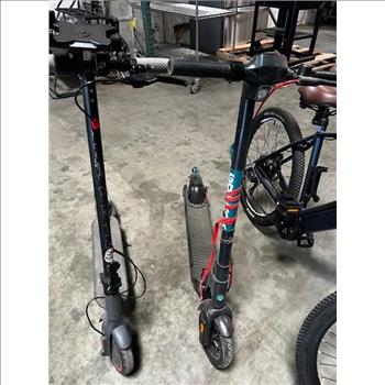 Group Of Used 2 E-Scooters And 1 Used E-Bikes