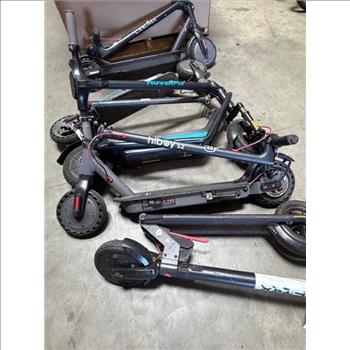 Group Of Used Electric Scooters, 5 Pieces