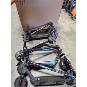 Group Of Used Electric Scooters, 5 Pieces