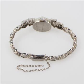 Gruen 14k White Gold And Diamond Watch - Evaluated By Independent Specialist