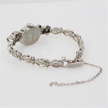 Gruen 14k White Gold And Diamond Watch - Evaluated By Independent Specialist