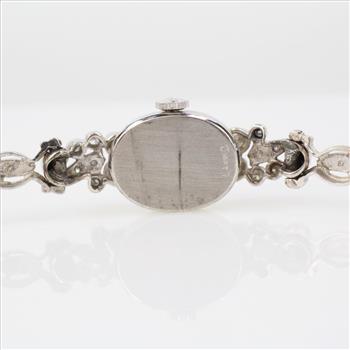 Gruen 14k White Gold And Diamond Watch - Evaluated By Independent Specialist