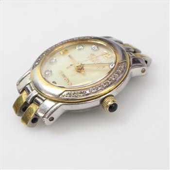 Gruen Swiss Watch With Diamond Accents
