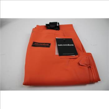 Grundens Herkules Fishing Bib Trousers, Orange, Large