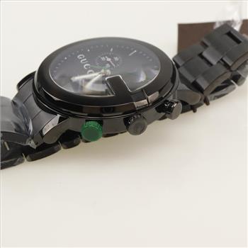 Gucci 101m Chronograph Watch-Evaluated By Our Certified Gemologist-AGS/GIA