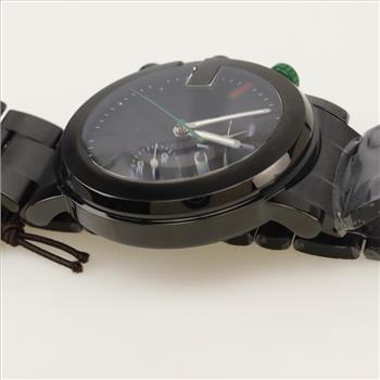 Gucci 101m Chronograph Watch-Evaluated By Our Certified Gemologist-AGS/GIA