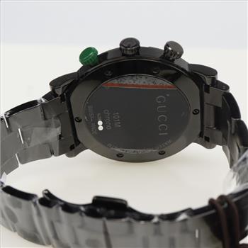 Gucci 101m Chronograph Watch-Evaluated By Our Certified Gemologist-AGS/GIA