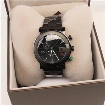 Gucci 101m Chronograph Watch-Evaluated By Our Certified Gemologist-AGS/GIA