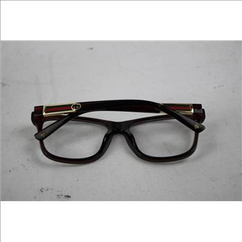 Gucci Brown Rectangle Eyeglasses