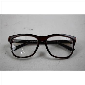 Gucci Brown Rectangle Eyeglasses