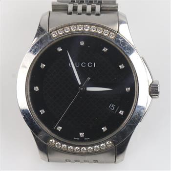 Gucci G Timeless 0.80ct TW Diamond Watch