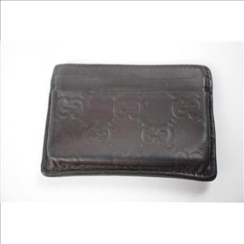 Gucci GG Signature Card Holder - Doublechecked By Entrupy