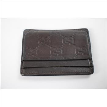 Gucci GG Signature Card Holder - Doublechecked By Entrupy