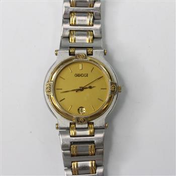 Gucci Gold Plated 9000m Series Watch