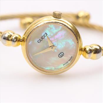 Gucci GP M-O-P Bangle Cuff Watch