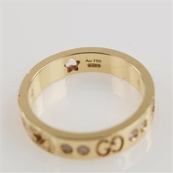 Gucci Icon 0.42ct TW Diamond 18kt Gold Band - Evaluated By Our Certified Gemologist-AGS/GIA