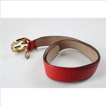 Gucci Interlocking G Logo Belt - Doublechecked By Entrupy