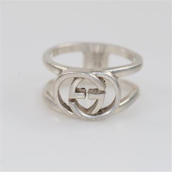 Gucci Interlocking G Silver Ring