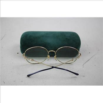Gucci Oversized Round Metal Sunglasses For Women