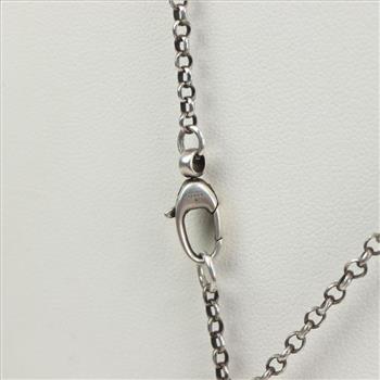 Gucci Sterling Silver Double G Key Necklace