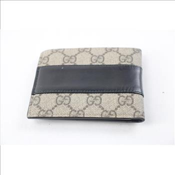 Gucci Supreme Monogram Bifold Wallet - Doublechecked By Entrupy