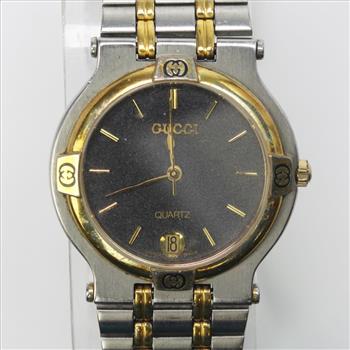 Gucci Two-Tone Gold Plated And Stainless Steel Dress Watch