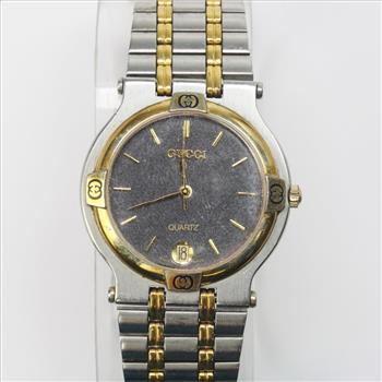 Gucci Two-Tone Gold Plated And Stainless Steel Dress Watch
