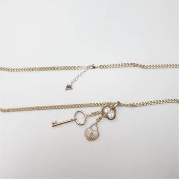 Guess Heart, Lock And Key Neckalce