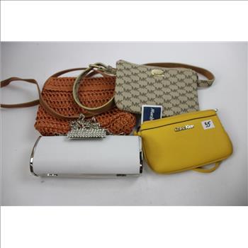 Guess, Michael Kors, And More Handbags, Coin Bags, And Zipper Pouches, 11 Pieces