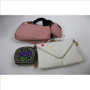 Guess, Michael Kors, And More Handbags, Coin Bags, And Zipper Pouches, 11 Pieces